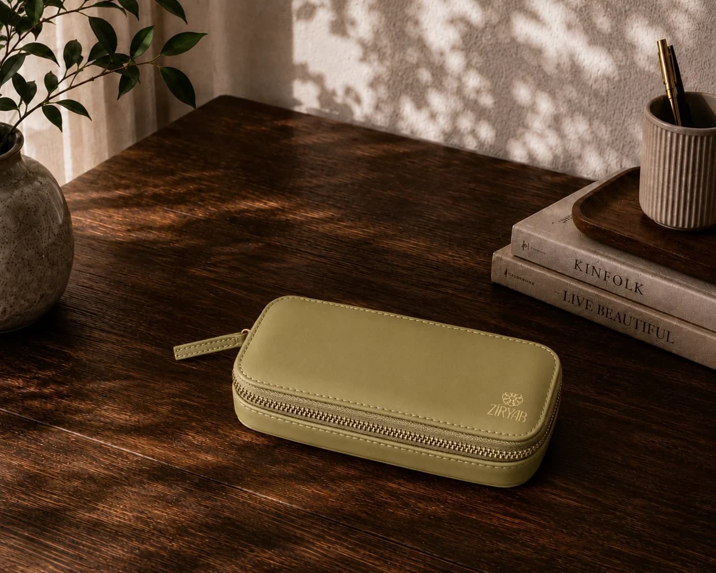 Genuine Leather Pen Case