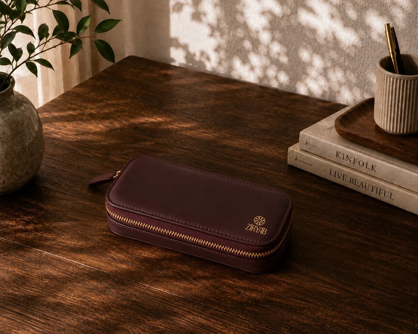 Genuine Leather Pen Case