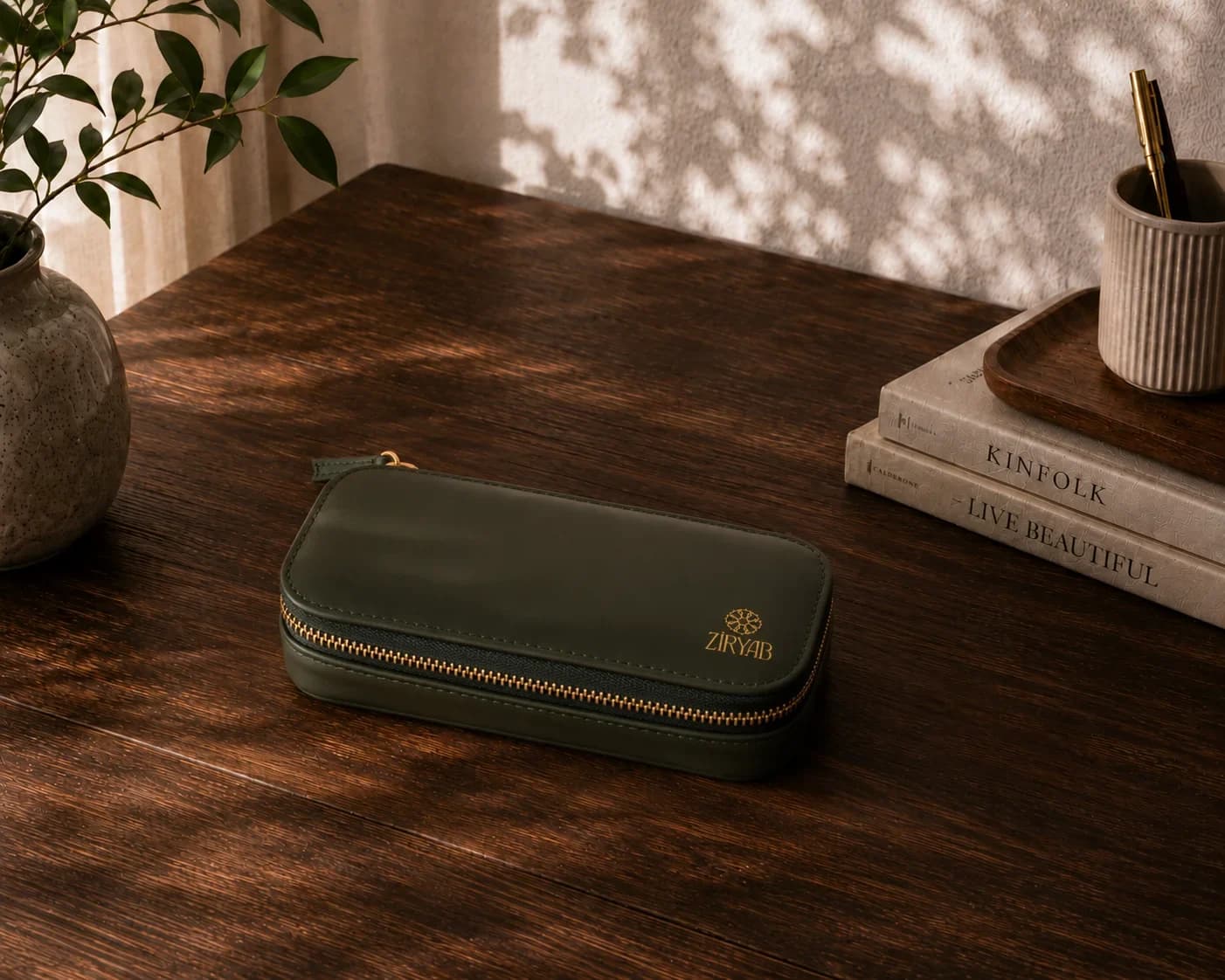 Genuine Leather Pen Case