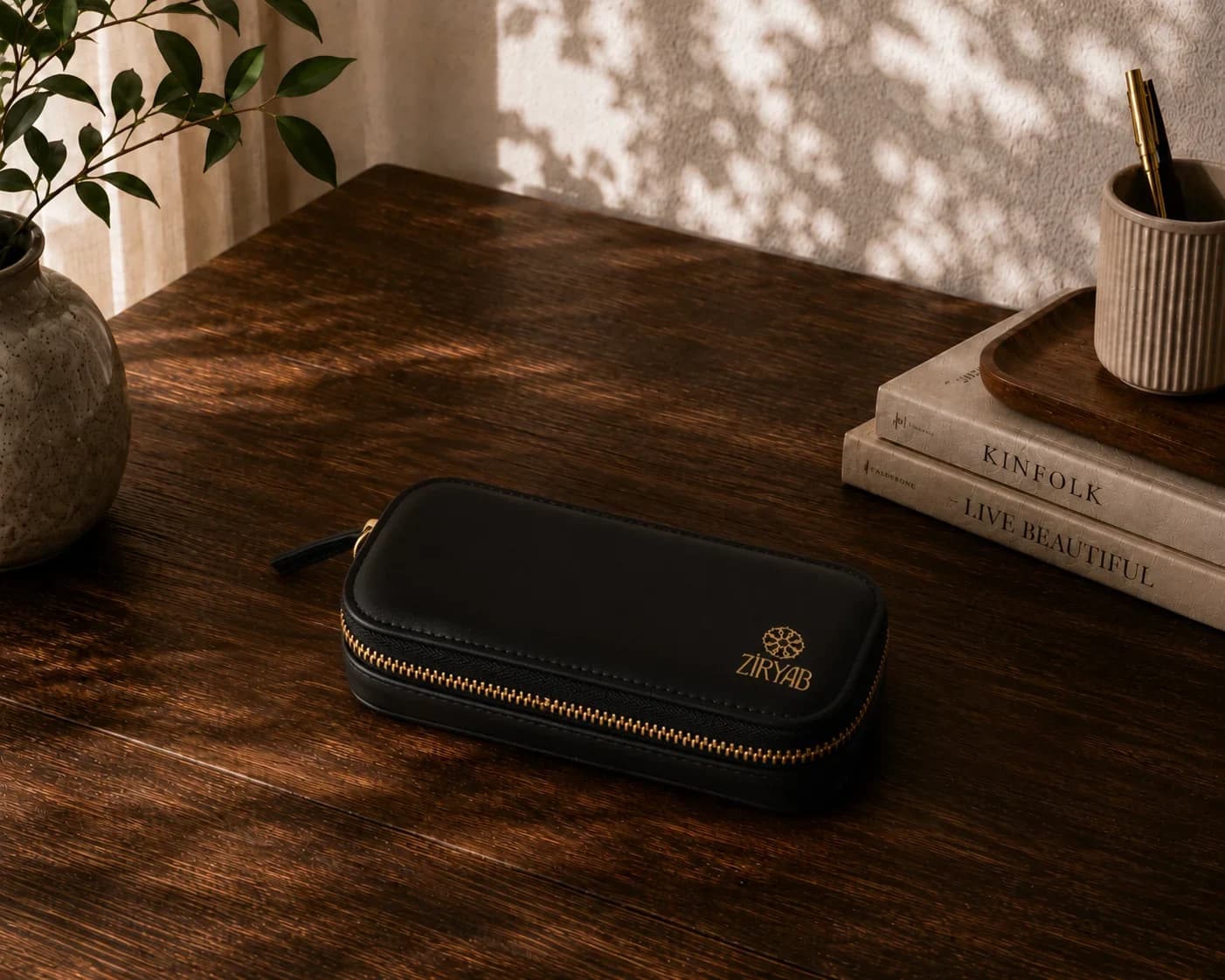 Genuine Leather Pen Case