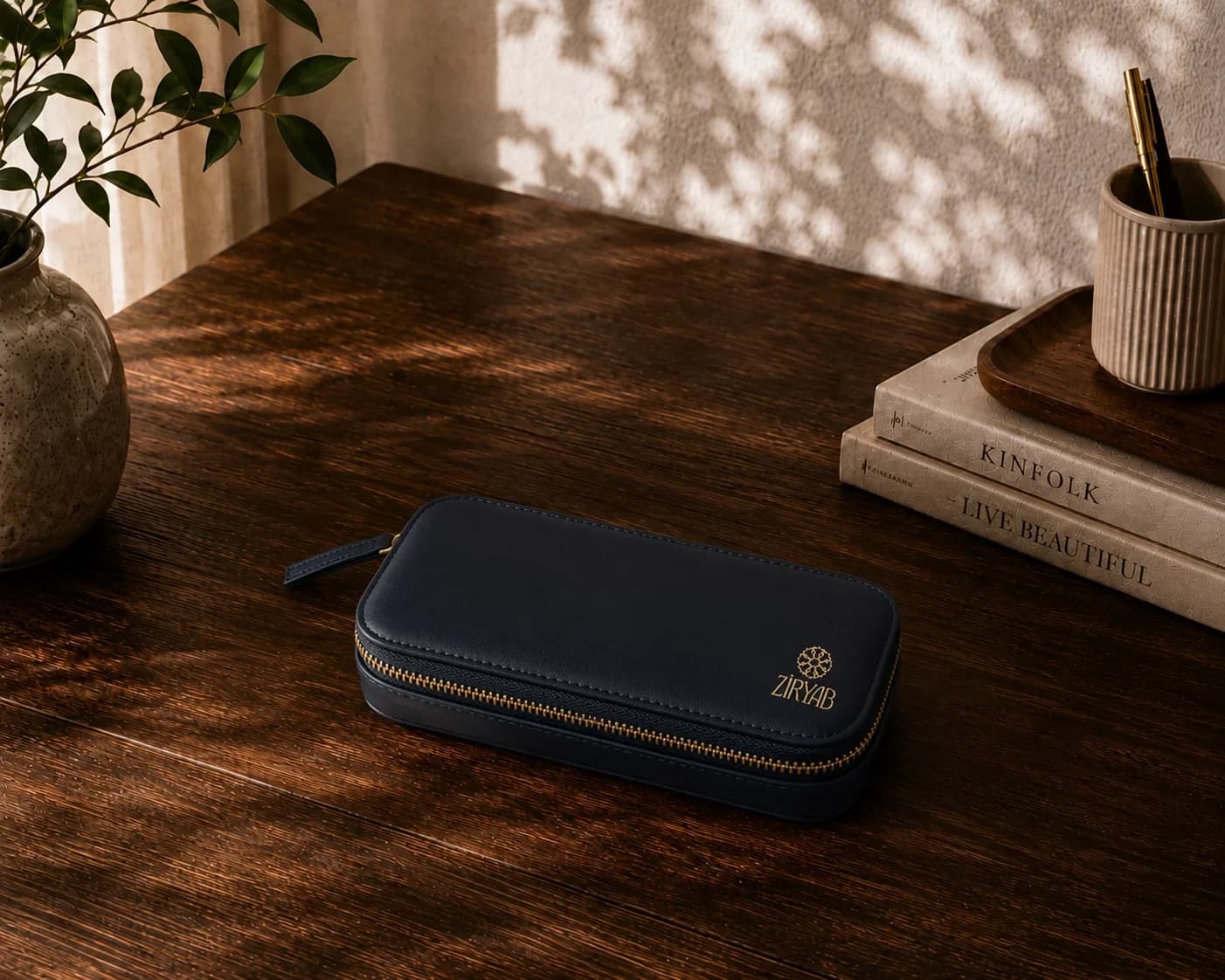 Genuine Leather Pen Case