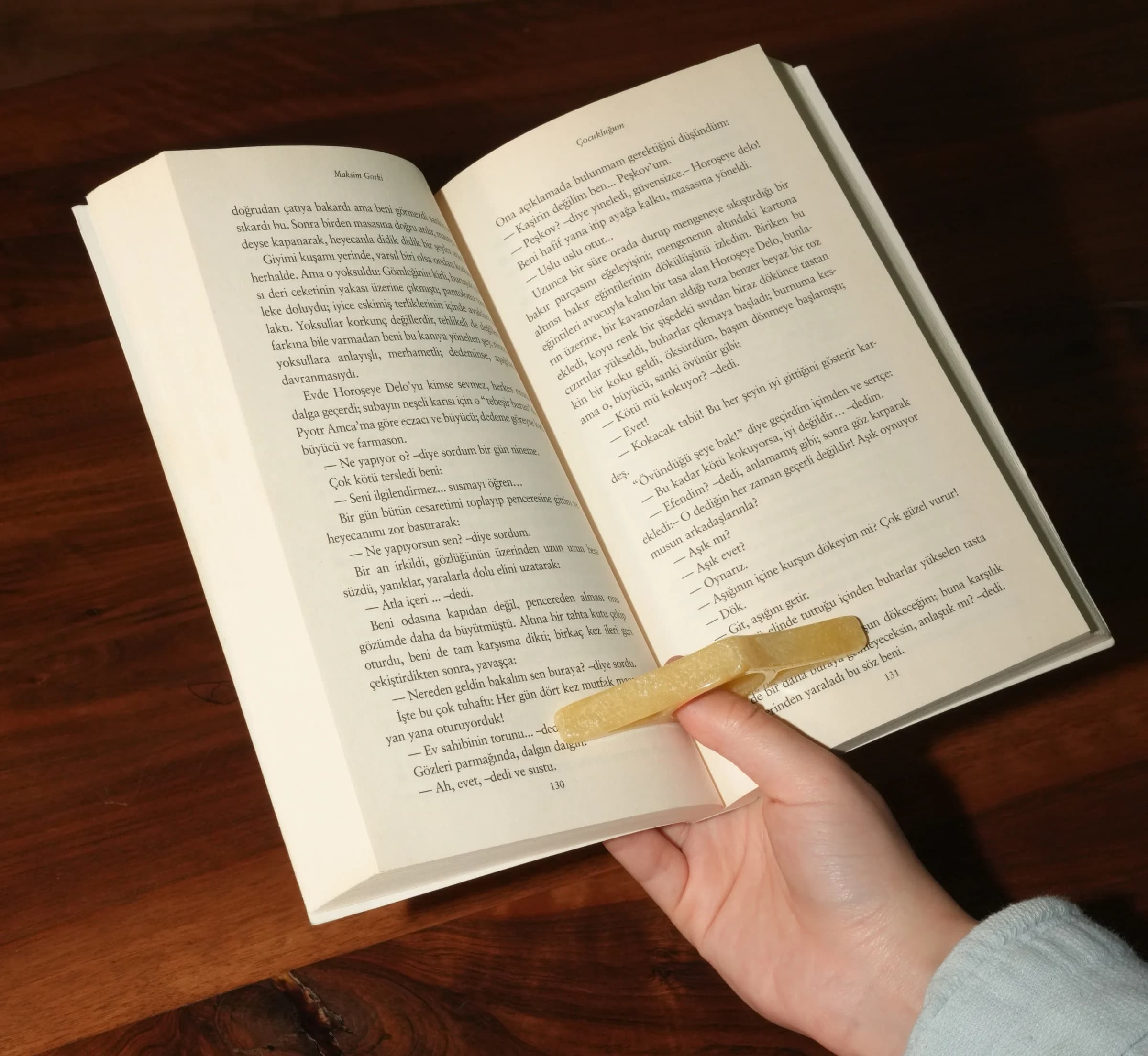 Fermapagine in resina