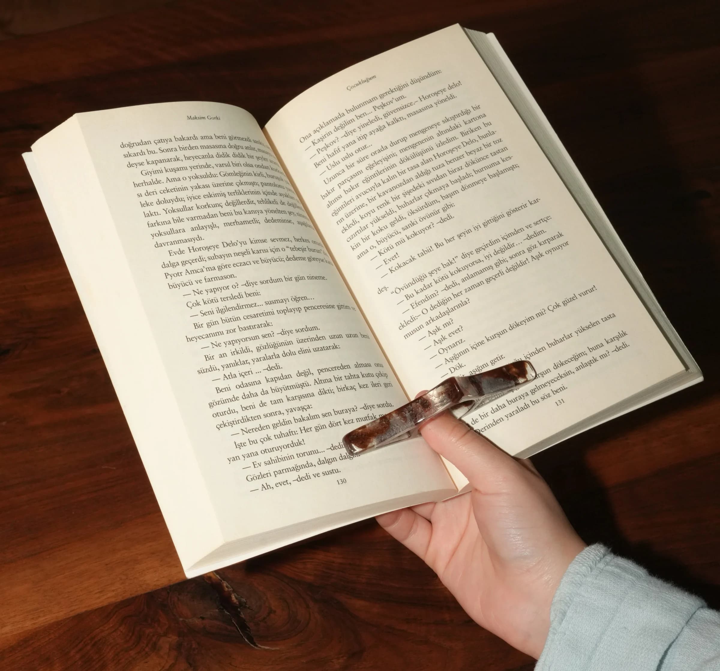 Fermapagine in resina