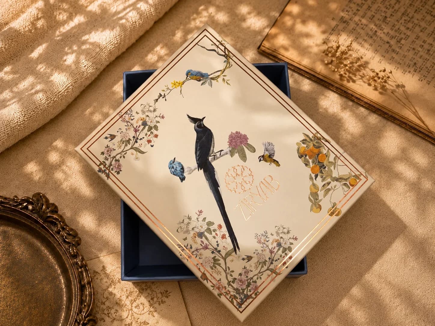 Scatola regalo decorata Ziryab, grande